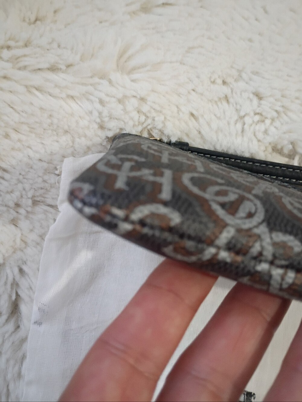 Coach Chain Monogram Wristlet - Picture 2 of 8